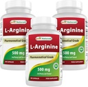 Best Naturals L-Arginine 500mg 250 Kapseln (250 Zähler (Pack von 3))