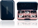 DUBSTAR Travel Pill Organizer Hydraure Waterproof Small Pill Box for Pocket Purse 6 Compartiments Portable Pill Case Medicine Container Vitamine Holder,Blue