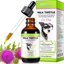 Milchdistel für Hunde - Leberunterstützung Ergänzung für Hunde, Immun- & Hepatic-Unterstützung, mit Curcumin & Wild Alaskan Lachsöl, Omega 3 EPA - Natürliche Kräuter Leber Unterstützung für Haustiere