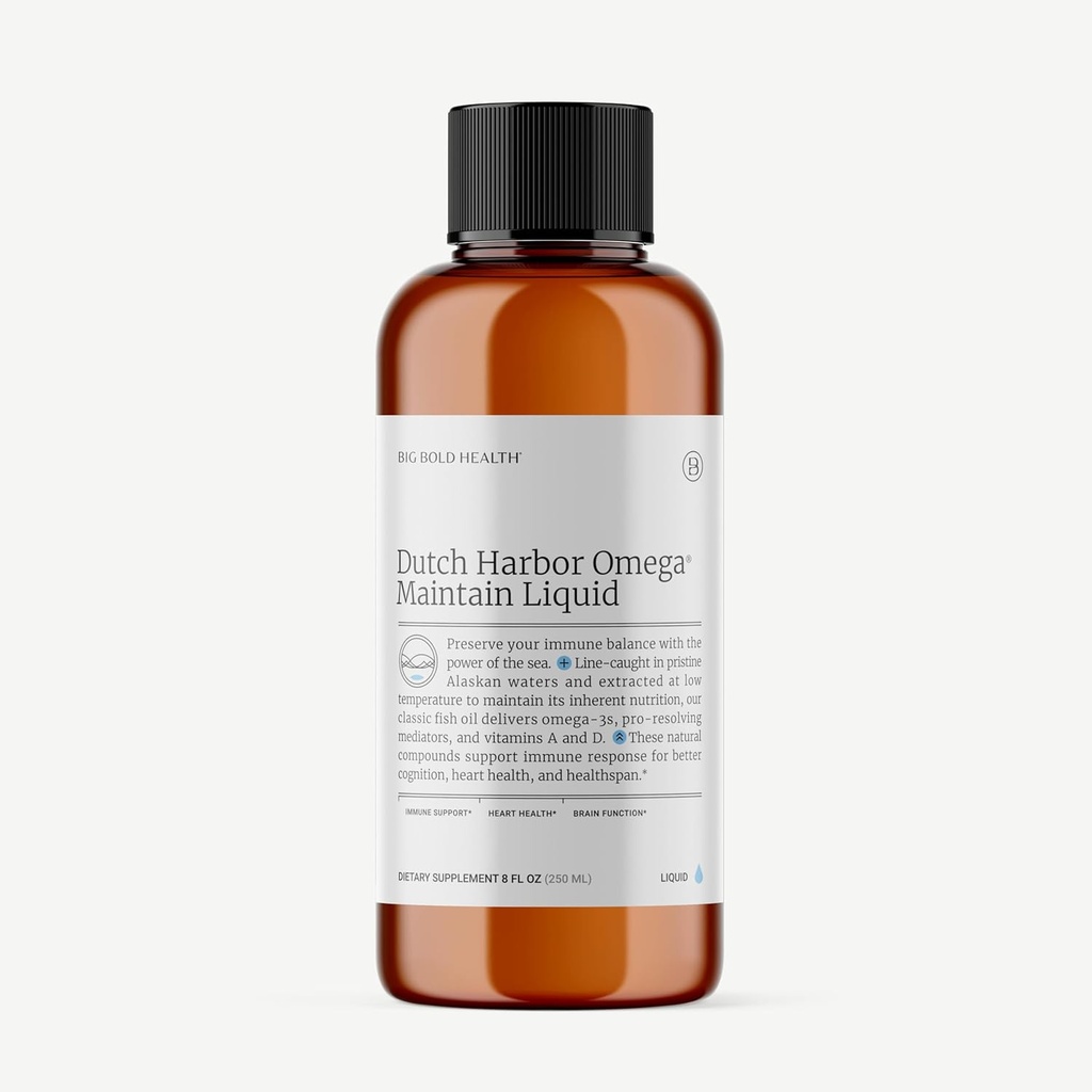 2 Monat Versorgung - Dutch Harbor OmegaTM | 8 oz., 50 Servierungen, Natürliche Zitronen Geschmack | Wild Alaskan Cod Liver Fish Oil | Inklusive Omega-3 Fettsäuren mit DPA, DHA, & EPA