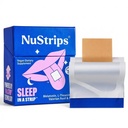NuStripsTM Bandes de sommeil à dissolution rapide avec 5 mg de mélatonine, racine valériane, L-théanine et vitamine B6 – Blueberry Flavor - aide naturelle au sommeil, végétalien, non-OGM, sans gluten – Asleep d'automne rapide (30 bandes)
