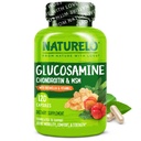 NATURELO Glucosamine Chondroitin MSM mit Boswellia und Vitamin C - Ergänzung für gemeinsamen Komfort, Mobilität und Stärke - 120 Kapseln