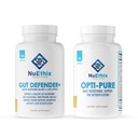 NuEthix Formulations Detoxification et Microbiome Supplément Balance Ensemble d'Opti-Pure, 30 Servants et Gut Defender+, 90 Servants
