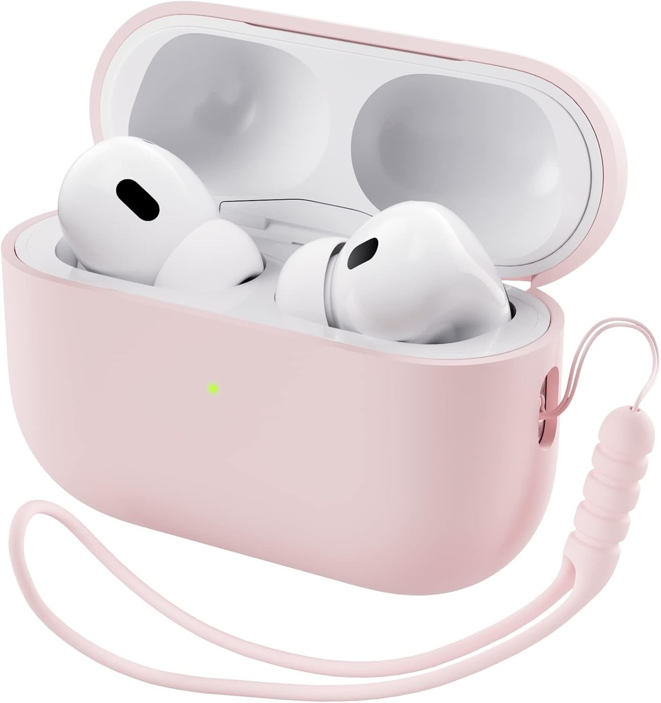 ARNARTO Compatible avec le boîtier AirPods Pro 2 2022, Silicone Hybrid Protection Complète pour le boîtier AirPods Pro 2e génération, revêtement de peau visible LED avant