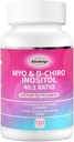 Myo-Inositol & D-Chiro Inositol Ergänzung für Hormon Balance für Frauen | Ideal 40:1 Ratio Ovarian Gesundheitsunterstützung | Geeignet für die Voraberkennung