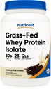 Nutricost Protéines de lactosérum à herbe (Vanilla) 2LBS - Non-OGM, sans gluten, arômes naturels