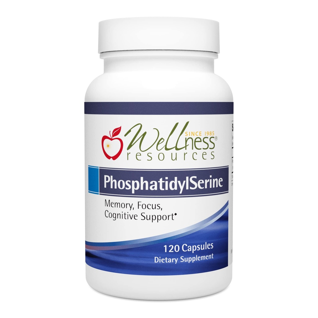 Ressources de bien-être PhosphatidylSérine Source de tournesol sans soja (100mg, 120 Capsules) ...
