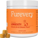 Langlebigkeit Hund Multivitamin 11-in-1 Tägliche Chews Huhn mit Flaxseed, 60 Zähler, unterstützt Hip und Gelenk Gesundheit, Immunsystem, Haut und Mantel, Herzgesundheit, Energie und Vitalität