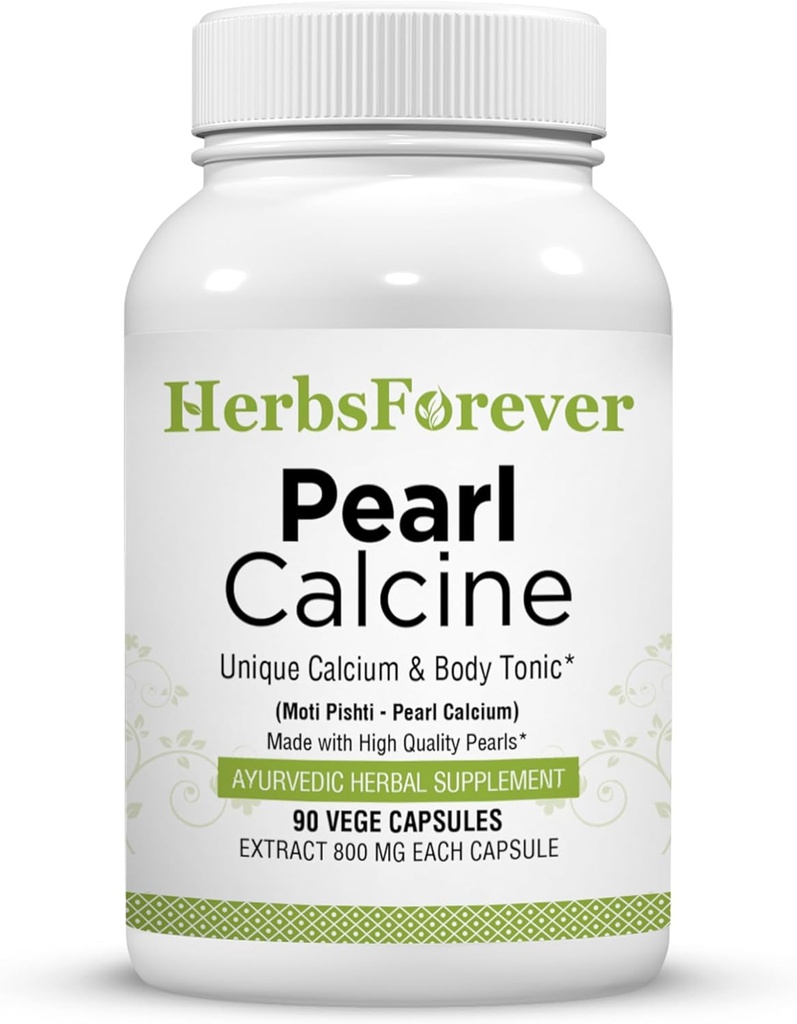 Herbsforever Pearl Calcine Kapseln Knochen Ergänzung fördert gesunde Knochen und starke Zähne 90 Kapseln