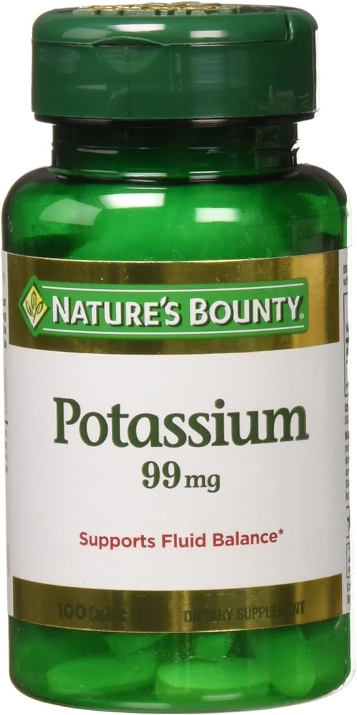 Nature's Bounty Kalium Gluconate 300 Caplets (3 X 100 Count Bottles)