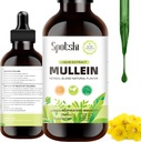Des gouttes de Mullein pour les poumons - Détox pulmonaire pour le système respiratoire, aide naturelle au sommeil et soutien immunitaire, des gouttes de teinture non OGM, Végétarien 1 mois d'approvisionnement