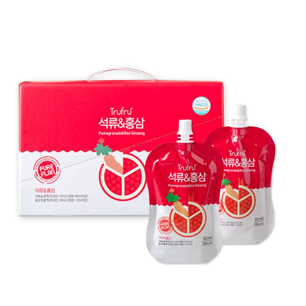 PURE PLAN Granatapfel & rote Ginseng Saft 80mlx15 Korean Beauty Produce, Verbesserung der Blutzirkulation