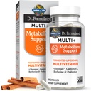Jardin de la vie Dr. Formulé Multi+ Métabolisme Support - Liposomique Fermenté Multivitamine + Chromax, Capsimax, Berberine et Probiotiques - 30 Capsules