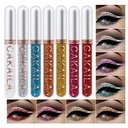 8 couleurs Glitter Liquid Eyeliner Set coloré, Delineadores De Colores Para Ojos, Arc-en-ciel Blanc Rouge Bleu Eyeliner Christmas Maquillage Kit cadeau pour femmes imperméable longue durée rapide...