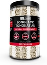 Pure Original Zutaten Longjack (Tongkat Ali) (730 Kapseln) Kein Magnesium oder Reisfüller, Immer rein, Lab Verifiziert