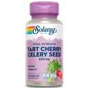 SOLARAY Tart Cherry & Celery Seed | Gesunde Uric Acid Levels, Gelenk, Muskel Erholung & Schlaf Unterstützung | 60 VegCaps