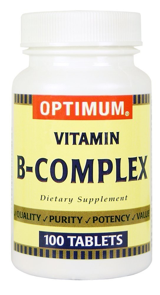 Comprimé complexe de vitamine B optimum 100 ct