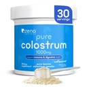 Zena Nutrition Bovine Colostrum Powder Supplement, 1000mg reines Kolostrum, unterstützt Immun- und Verdauungsgesundheit, fördert Gut Health, Keto, Glutenfrei, Fettfrei, Gras Fed, Unflavored, 30 Servierungen