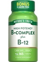 Nature's Truth Vitamin B Complex | 165 Tabletten | Plus B12 | Vegan & Non-GMO Ergänzung