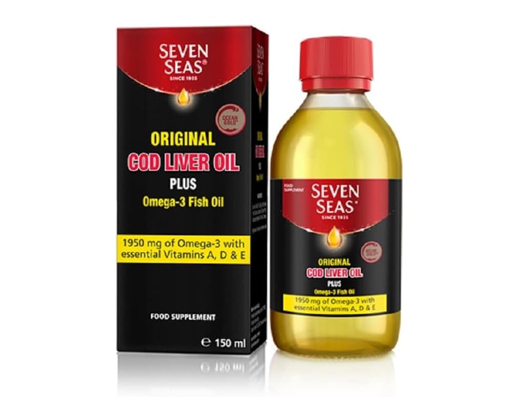 Huile de foie de morue originale de Seven Seas 150ml