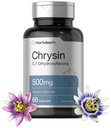 Supplément Horbäach Chrysin : 500 mg 60 capsules Extrait de fleurs de passion : non-OGM, supplément sans gluten