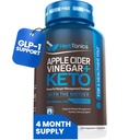Herbtonics Apple Cider Essig mit Keto BHB Salts - GLP-1 Support Supplement für Stoffwechsel und Appetitkontrolle, 240 Kapseln.