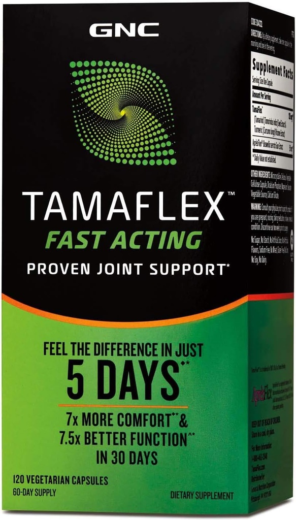 GNC TamaFlex Fast Acting, Joint Support, 120 Vegetarische Kapseln