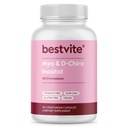 BESTVITE Myo & D-Chiro Inositol (120 vegetarische Kapseln) - 40:1 Ratio - No Stearates - Vegan - Non GMO - Glutenfrei