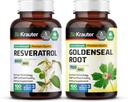 BIO KRAUTER Resveratrol 100 Kapseln & Goldenseal 100 Kapseln
