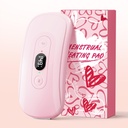 Tragbare Heizkissen Zeitspanne Krämpfe: 2 Timer 6 Wärmestufen 6 Vibrationsmodi Akku elektrische Heizkissen für Rückenschmerzen Relief Menstrual Heizkissen (Light Pink)