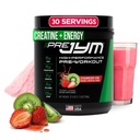 Supplément JYM Science Pre JYM Fraise Kiwi pré-entraînement poudre - BCAA, Nootropics, Creatine HCI, Citrulline, Beta-Alanine, Betaine, Taurine, Huperzine 30 portions