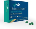 Thirodium - Schilddrüsenunterstützungsergänzung - 100mcg Iodine (Sodium Iodate) - 30 Soft-Gel Kapseln für erhöhte Absorption - Glutenfrei, Lactosefrei, Sugar-Free, Non-GMO