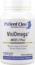 Patient One VisiOmega | unterstützt Augengesundheit* | AREDS 2 Vitamin-, Mineral- und Antioxidantienergänzung Plus Omega 3 Fischöl und mehr | 120 Kapseln
