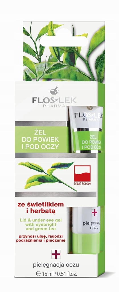 Gel de coulis et sous les yeux avec du thé vert et des yeux 15 ml