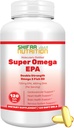 SHIFAA NUTRITION Halal Fish Oil Softgels 120 Ct, doppelte Stärke - Halal Omega 3 Fischöl Ergänzungen. Wild Caught, Non-GMO & Purified