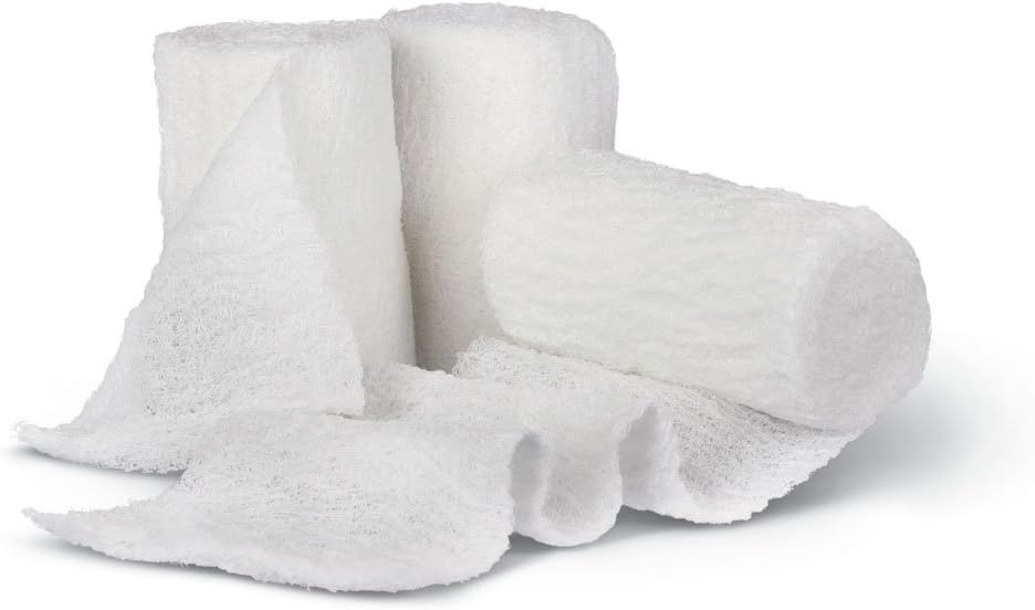 Medline Bulkee Lite Non-Stérile Conforming Bandage, 2" x 3,5 yds., Idéal pour le soin des plaies, Pack de 96