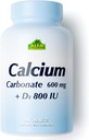 Kalzium 600mg + D3 Nahrungsergänzung von ALFA Vitaminen - Fördert gesunde Knochen - Gesunde Zähne - Gesundes Herz - Gesundes Nervensystem -100 Tabletten