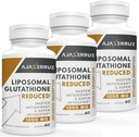 1400 mg Liposomal Glutathion, Überlegener Absorptionskomplex reduzierte Glutathion-Ergänzung mit Vitamin C, Hyaluronsäure, Master Antioxidans für Leber-Detox, Gehirn, Haut
