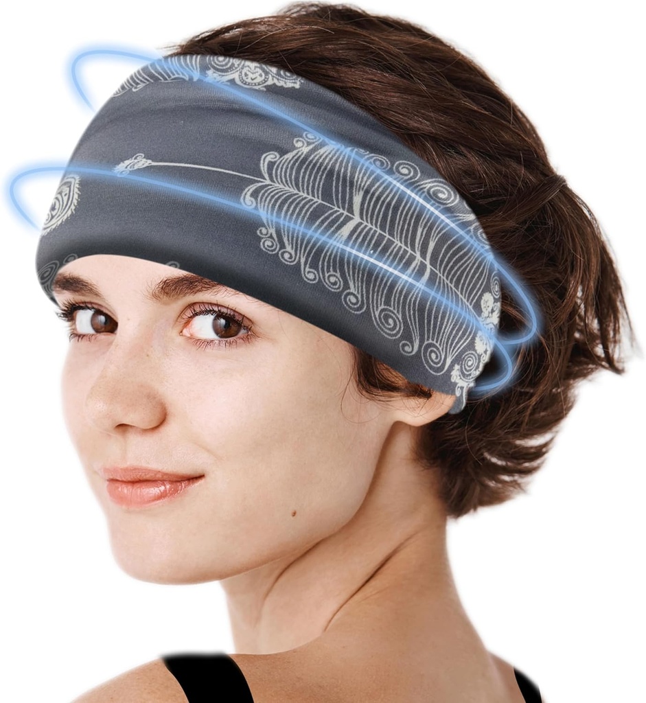 Crimmy Migraine Kopfschmerzen Relief Cap, Cooling Gel Kopfband Neck Wrap Hut Maske, Beruhigende Ice Pack Kopf Gesicht Kalte Compress für Spannung Stress & Hangover