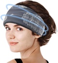 Crimmy Migraine Kopfschmerzen Relief Cap, Cooling Gel Kopfband Neck Wrap Hut Maske, Beruhigende Ice Pack Kopf Gesicht Kalte Compress für Spannung Stress & Hangover