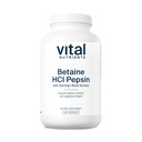 Vital-Nährstoffe Betaine HCL Pepsin mit Gentian Root-Extrakt | Verdauungsenzym-Formel zur Unterstützung von Protein-Digestion und Nährstoff-Absorption* | Gluten, Dairy, Soy Free | 225 Kapseln