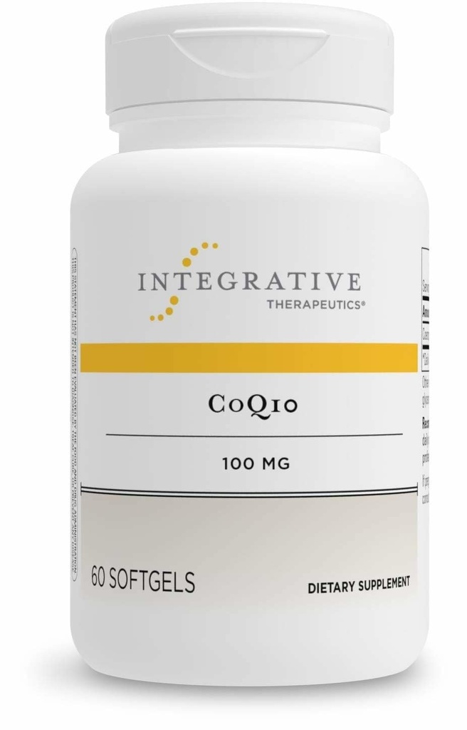 Integrative Therapie CoQ10 (100mg) - Cellular Energy, Heart & Brain Health Support Supplement für Erwachsene* - 60 Softgels (60 Servietten)