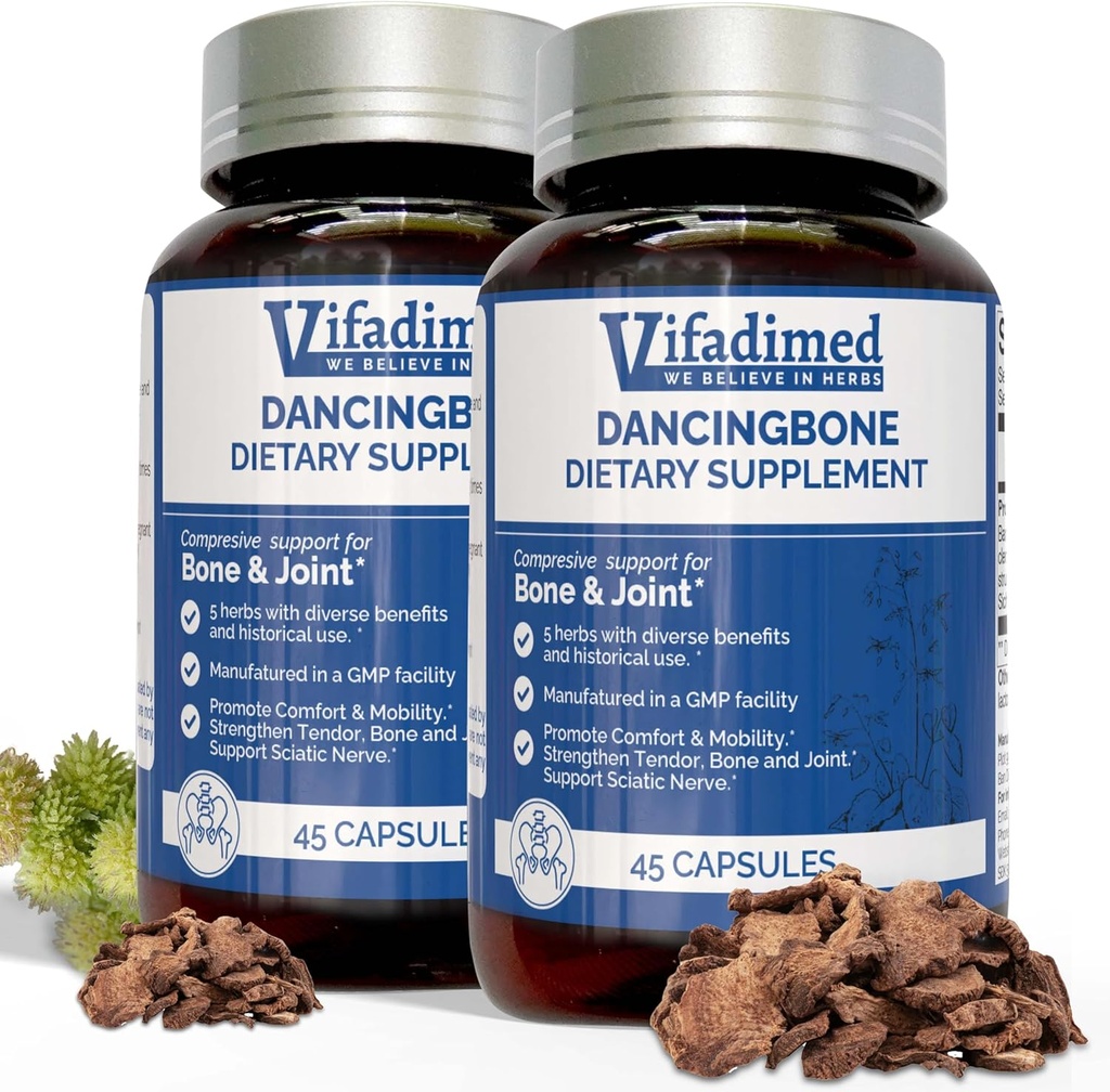 Herbal Joint Support für Männer und Frauen,Sciatic Nerve, Blutzirklation für Beine, Knie,Back & Joint Health,Comfort,Mobility, 90 Kapseln