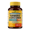Sandhu Kräuter Organische Kurkuma Curcumin 120 Kapseln mit Bioperine Schwarz Pfeffer Extrakt Ergänzung | 1500mg mit 95% Curcuminoide | Immununterstützung