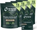 Nutrition On The Go Whey Protein Isolate Packets avec Créatine – 25g Protéines + 5g Créatine – Poudre de protéines voyage mono-serve – Chocolat (60-pack)