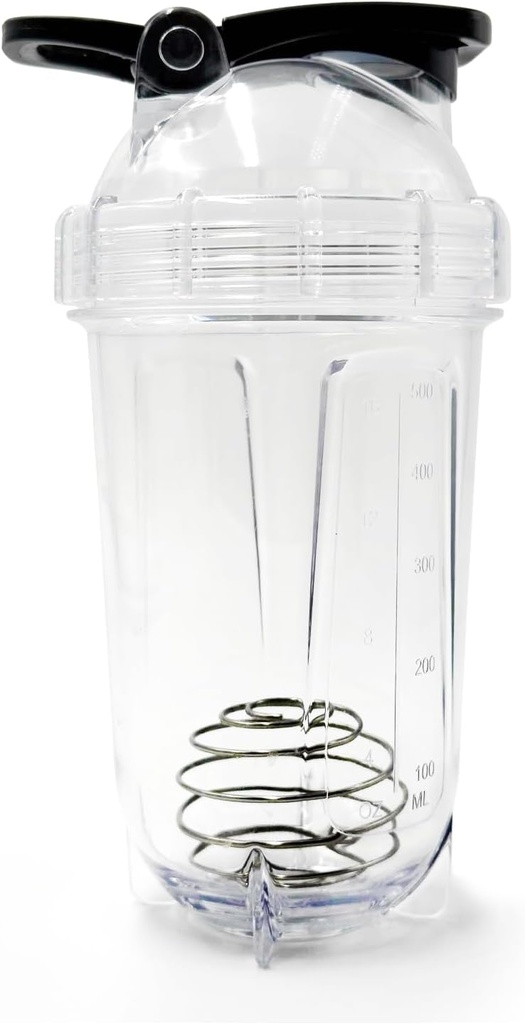 Blender Shaker Bottle, 500ml/16oz, Geschirrspüler Safe, Shatterproof, Portable Pre Workout Whey Protein Drink Cup, Mixes Cocktails Shakes, Geschenke für Männer Frauen, weiße Elefanten Geschenke für Erwachsene