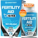 Suppléments Fécondité Homme, Supplément Fécondité Avancée pour les hommes Nombre optimal de sperme Motilité et niveau T avec Maca Root, Tribulus Terrestris, Zinc, CoQ10, Pré Conception pour lui, 90 Caps