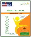 Live To Shine B12 Energy Plus Topical Patch - Energie und Fokus Unterstützung für Frauen und Männer - 30-Day Supply - USA Made