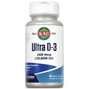 KAL Ultra Vitamin D3 250 mcg (10000 IU), hohe Potenz Vitamin D, Calciumabsorption, Knochengesundheit und Immununterstützungsergänzung, Instant Dissolve, Unflavored ActivMelt, 90 Servierungen, 90 Mikrotabletten