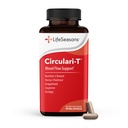 LifeSeasons Circulari-T - Blutzirkulationsergänzung - Unterstützt Artery, Capillary & Vein Health - Metzgers Broom, Ginkgo, Cayenne, Grape Seed & Horse Chestnut - 90 Kapseln